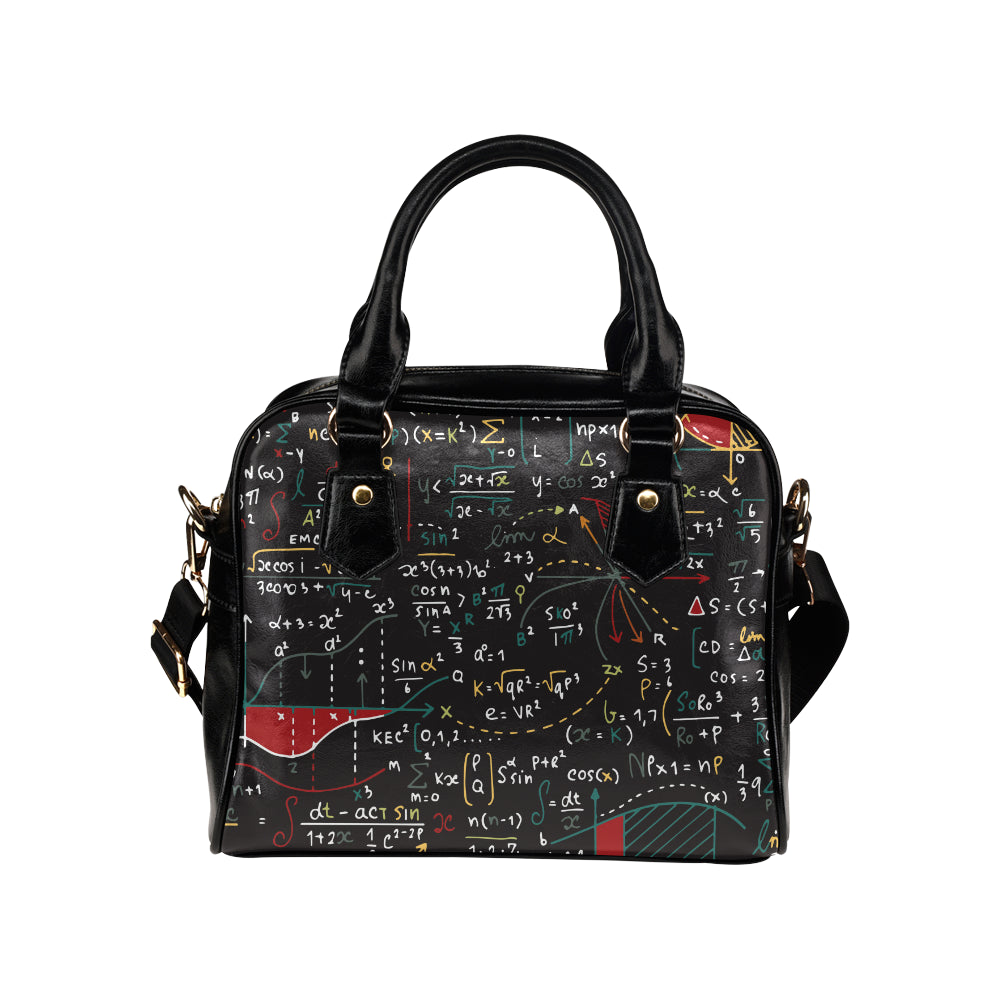 Math Pattern Print Design 04 Shoulder Handbag