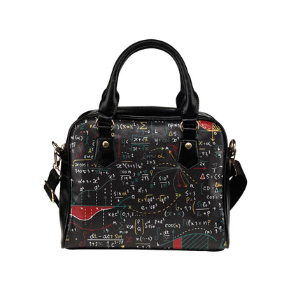 Math Pattern Print Design 04 Shoulder Handbag