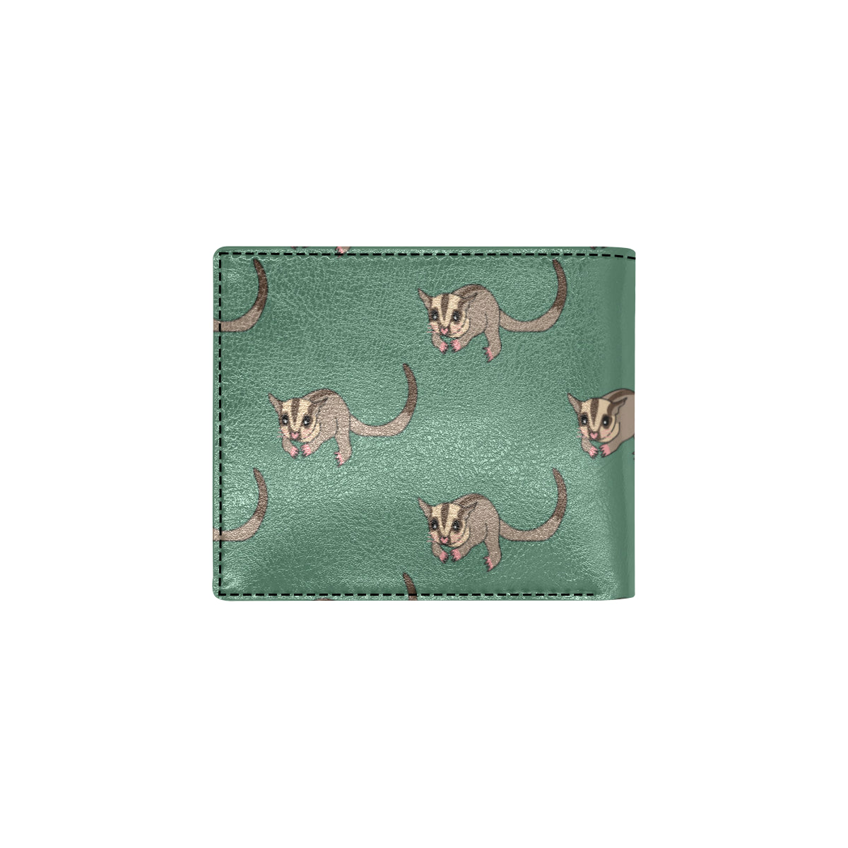 Sugar Glider Pattern Print Design 01 Men's ID Card Wallet