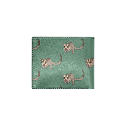 Sugar Glider Pattern Print Design 01 Men's ID Card Wallet