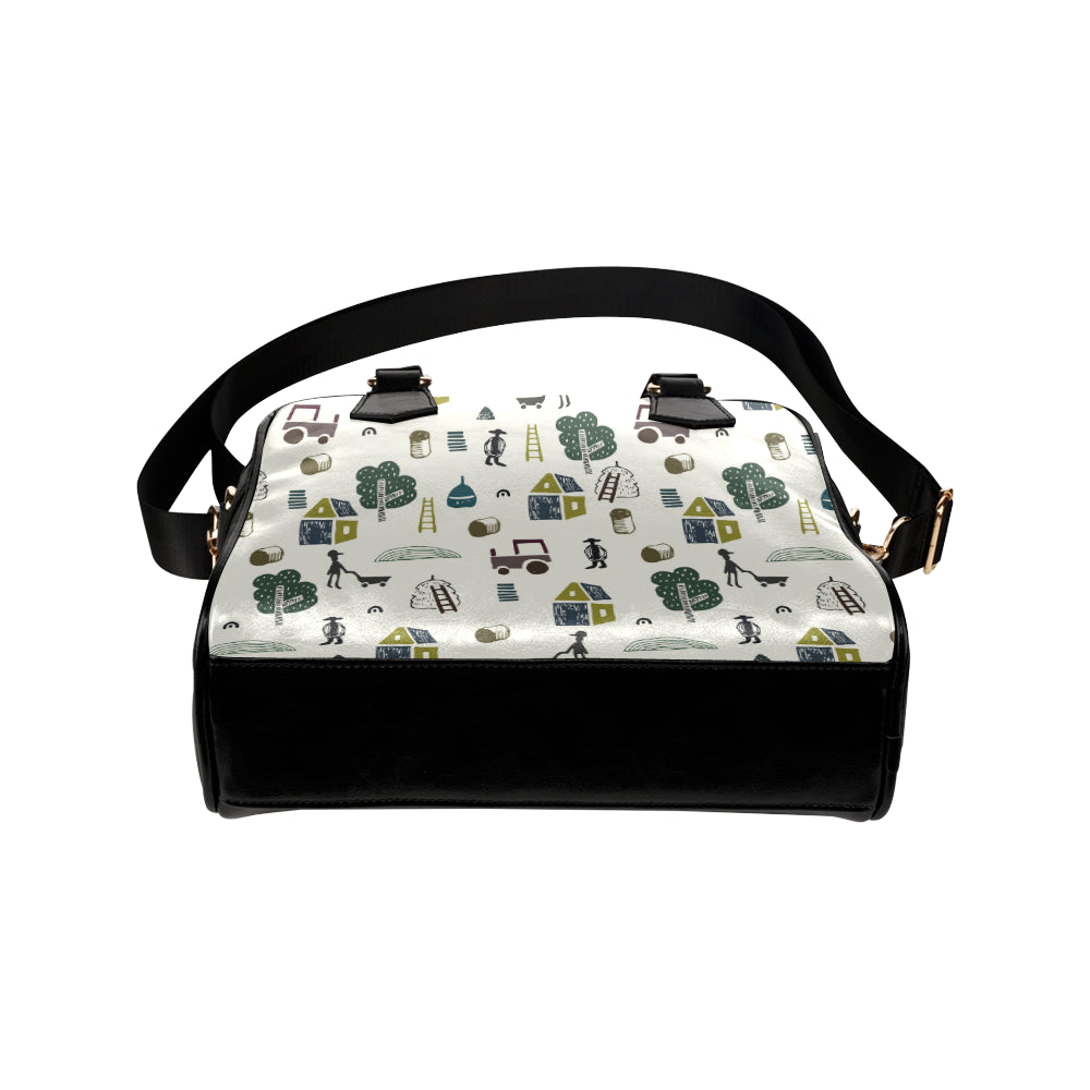 Agricultural Farm Print Design 01 Shoulder Handbag