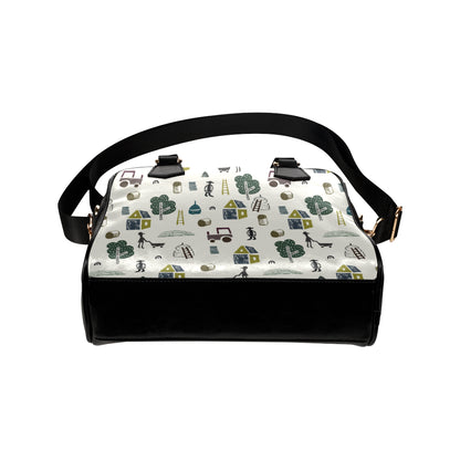 Agricultural Farm Print Design 01 Shoulder Handbag
