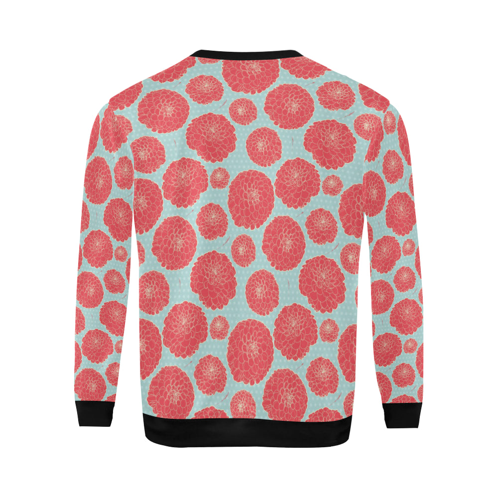 Marigold Pattern Print Design MR03 Men Long Sleeve Sweatshirt