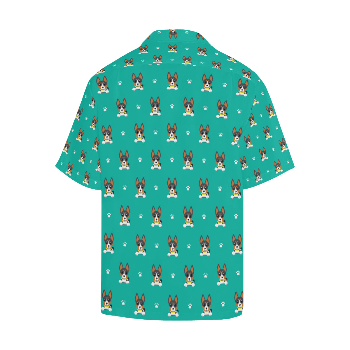 Basenji Pattern Print Design 03 Men's Hawaiian Shirt