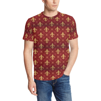 Fleur De Lis Print Design LKS401 Men's All Over Print T-shirt