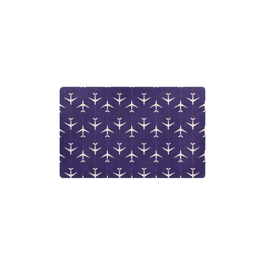 Airplane Pattern Print Design 03 Kitchen Mat