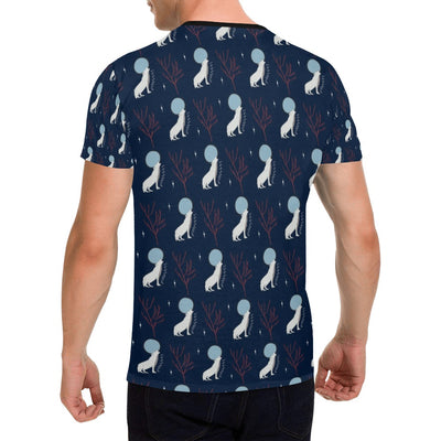 Wolf Moon Print Design LKS304 Men's All Over Print T-shirt