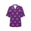 lotus Pattern Print Design LO01 Women's Hawaiian Shirt