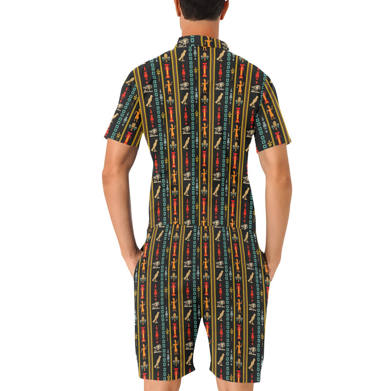 Eye of Horus Egypt Style Pattern Men's Romper