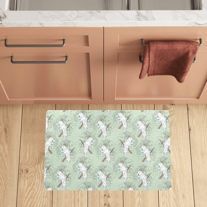 Cockatiel Pattern Print Design 01 Kitchen Mat