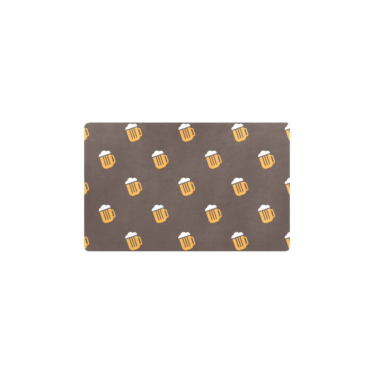 Beer Pattern Print Design 01 Kitchen Mat