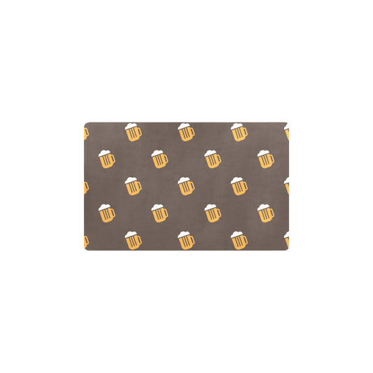 Beer Pattern Print Design 01 Kitchen Mat