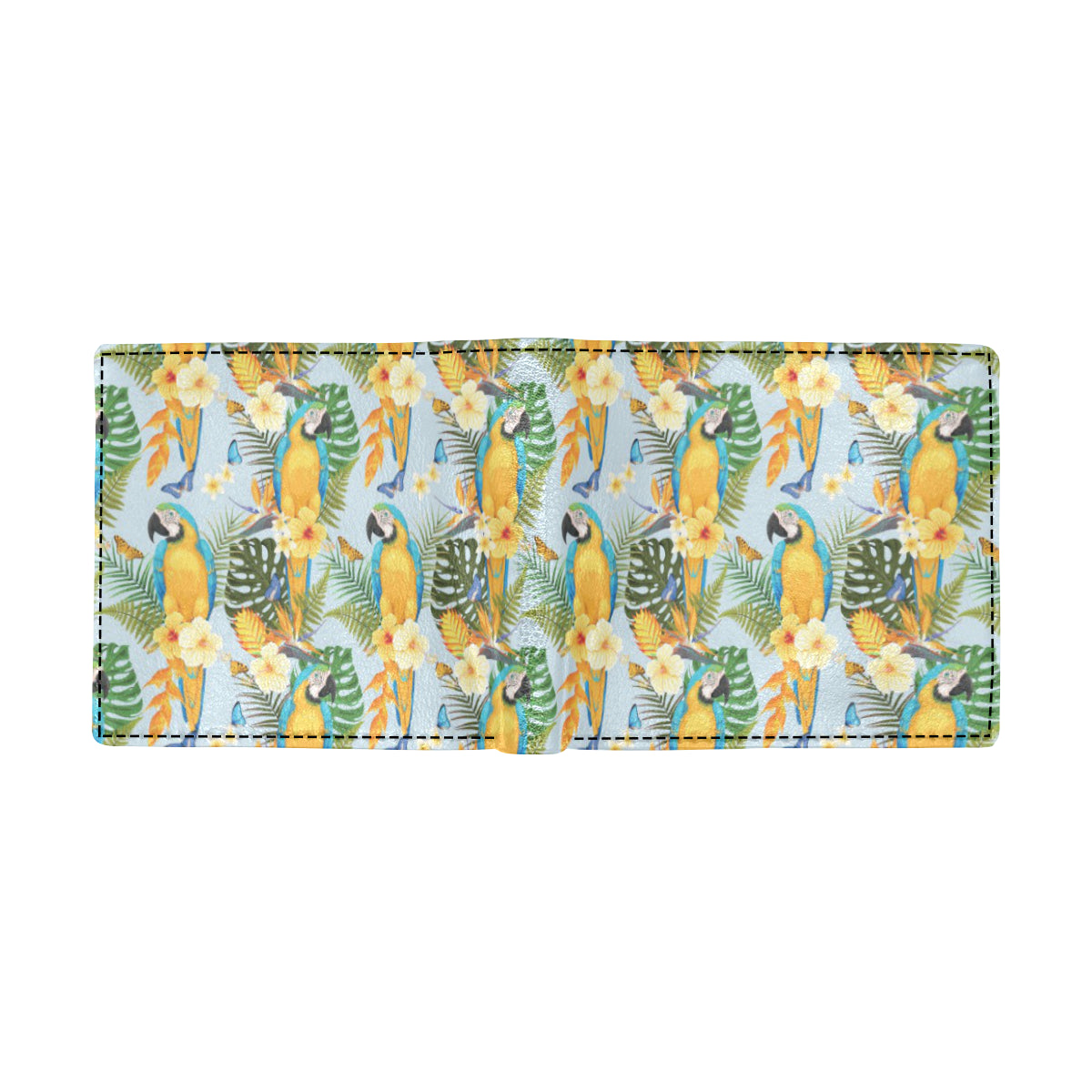 Parrot Pattern Print Design A04 Men's ID Card Wallet