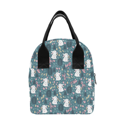 Rabbit Pattern Print Design RB013 Insulated Lunch Bag