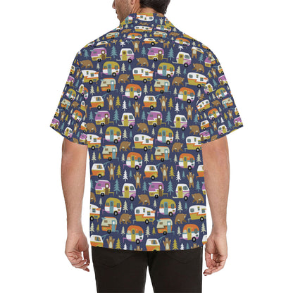Camper Pattern Print Design 04 Men's Hawaiian Shirt