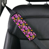 Tropical Folower Pink Hibiscus Print Car Seat Belt Cover