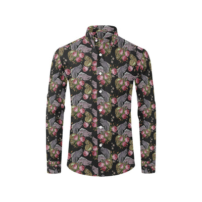 Angel Wings Pattern Print Design 06 Men's Long Sleeve Shirt