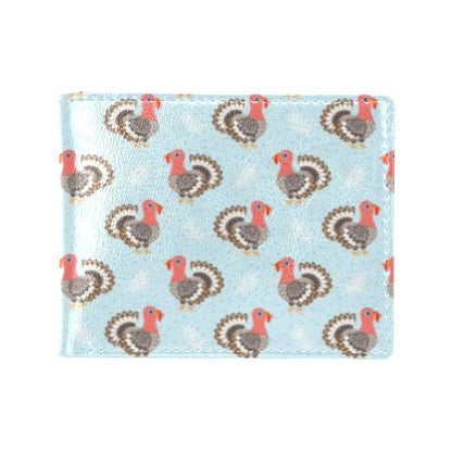 Turkey Print Design LKS403 Men's ID Card Wallet