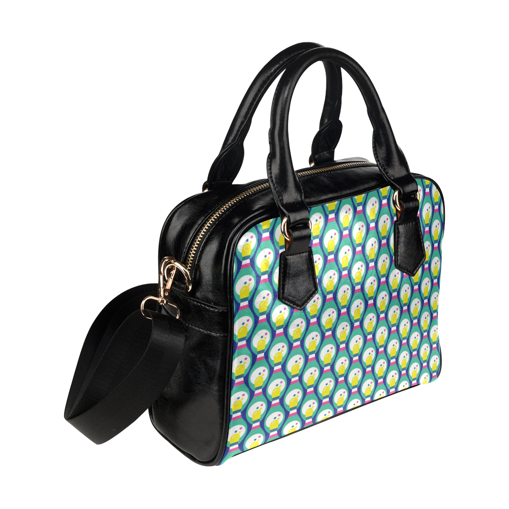 Bowling Pattern Print Design 04 Shoulder Handbag