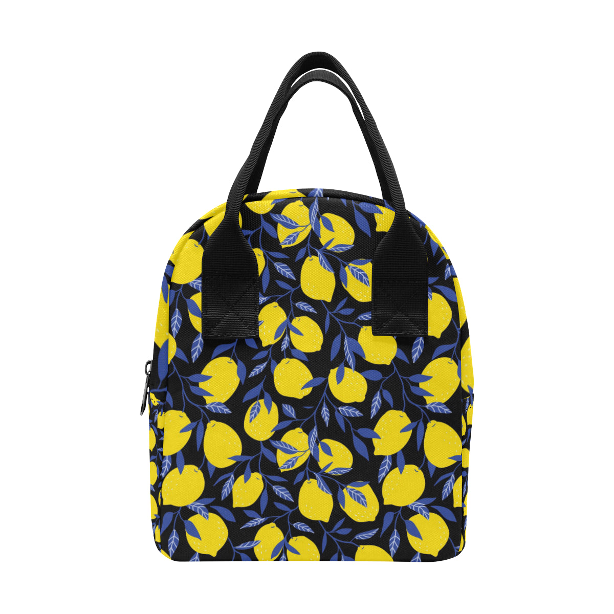 Lemon Pattern Print Design LM01 Insulated Lunch Bag