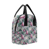 Peony Pattern Print Design PE01 Insulated Lunch Bag