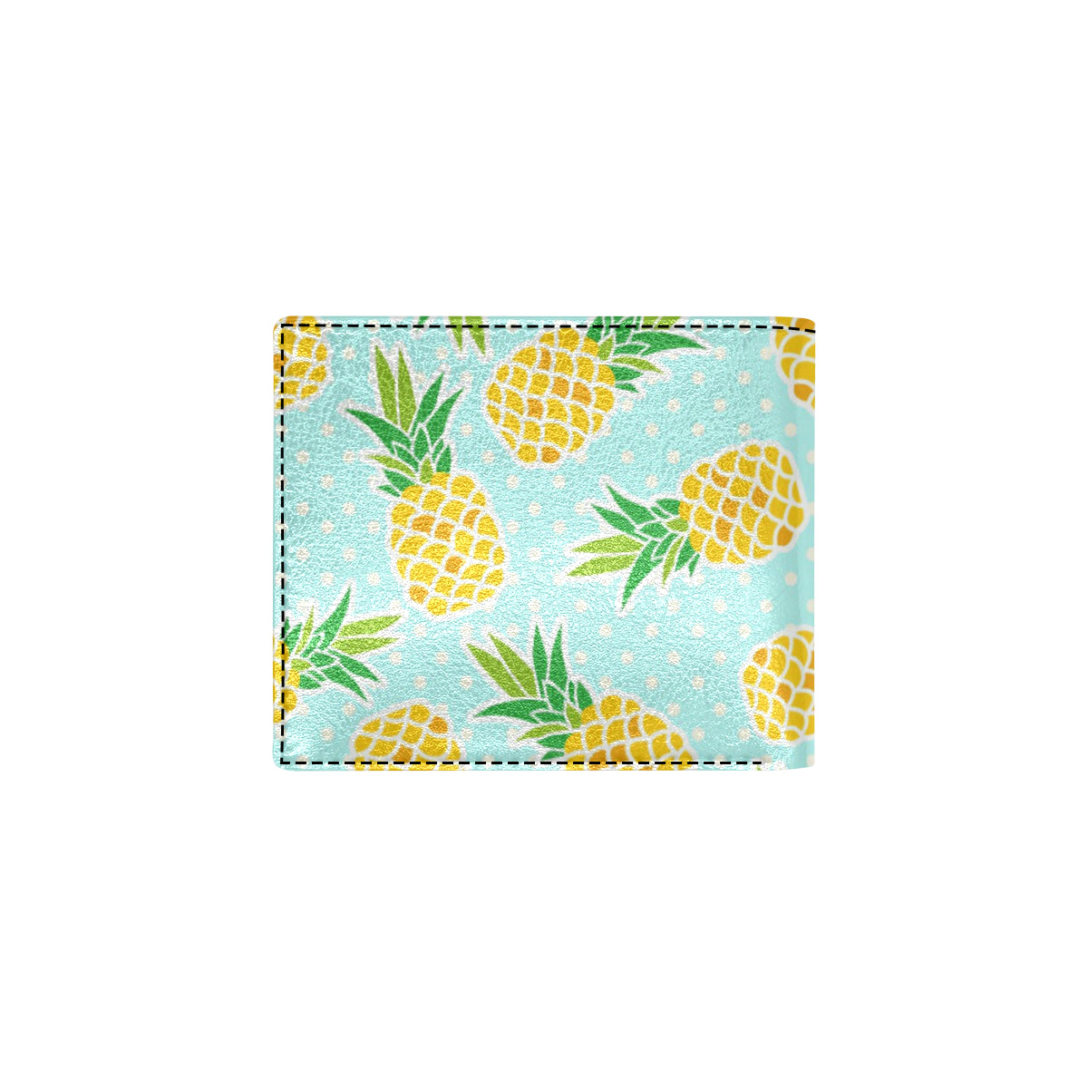 Pineapple Pattern Print Design PP01 Men's ID Card Wallet