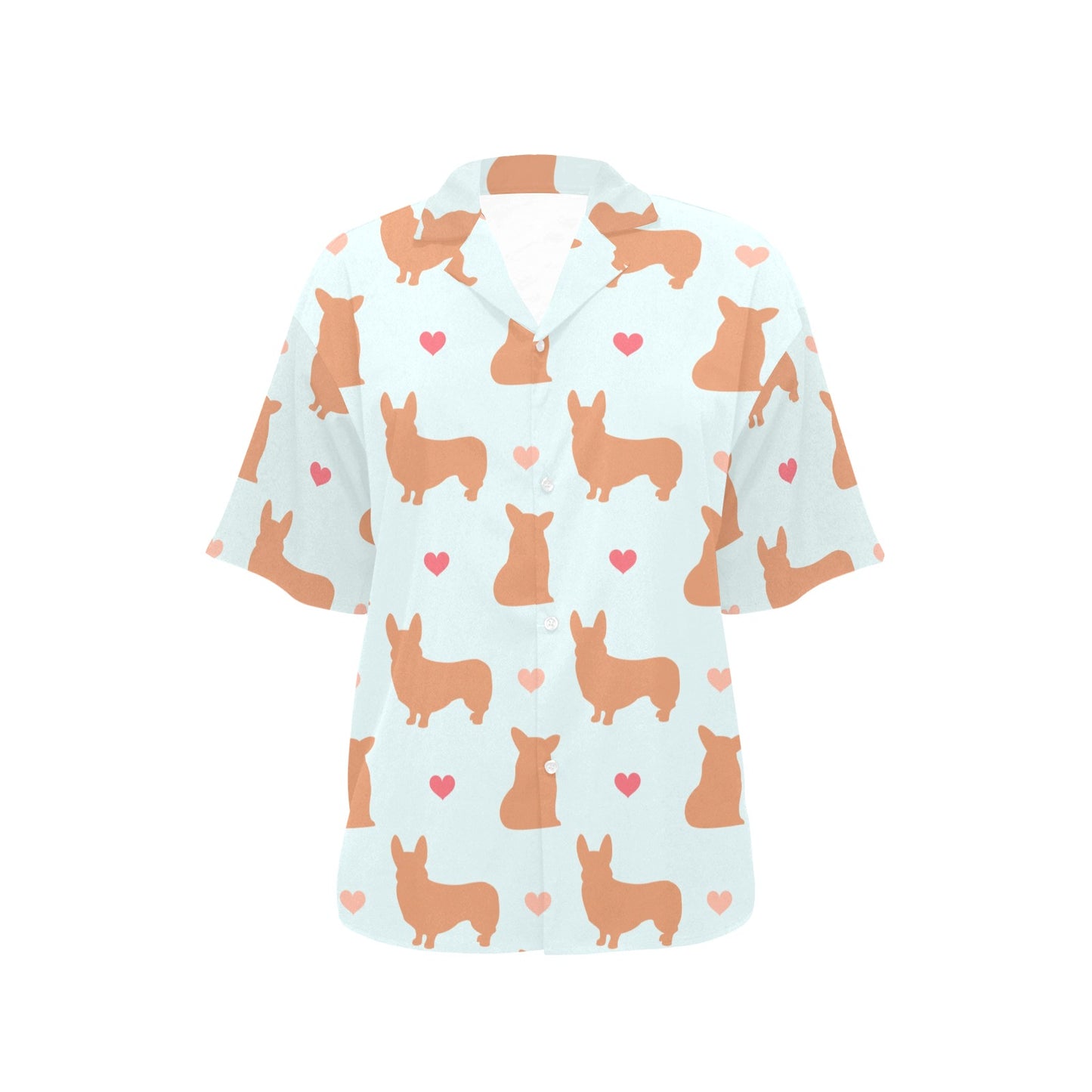 Pembroke Welsh Corgis Pattern Print Design A01 Women's Hawaiian Shirt