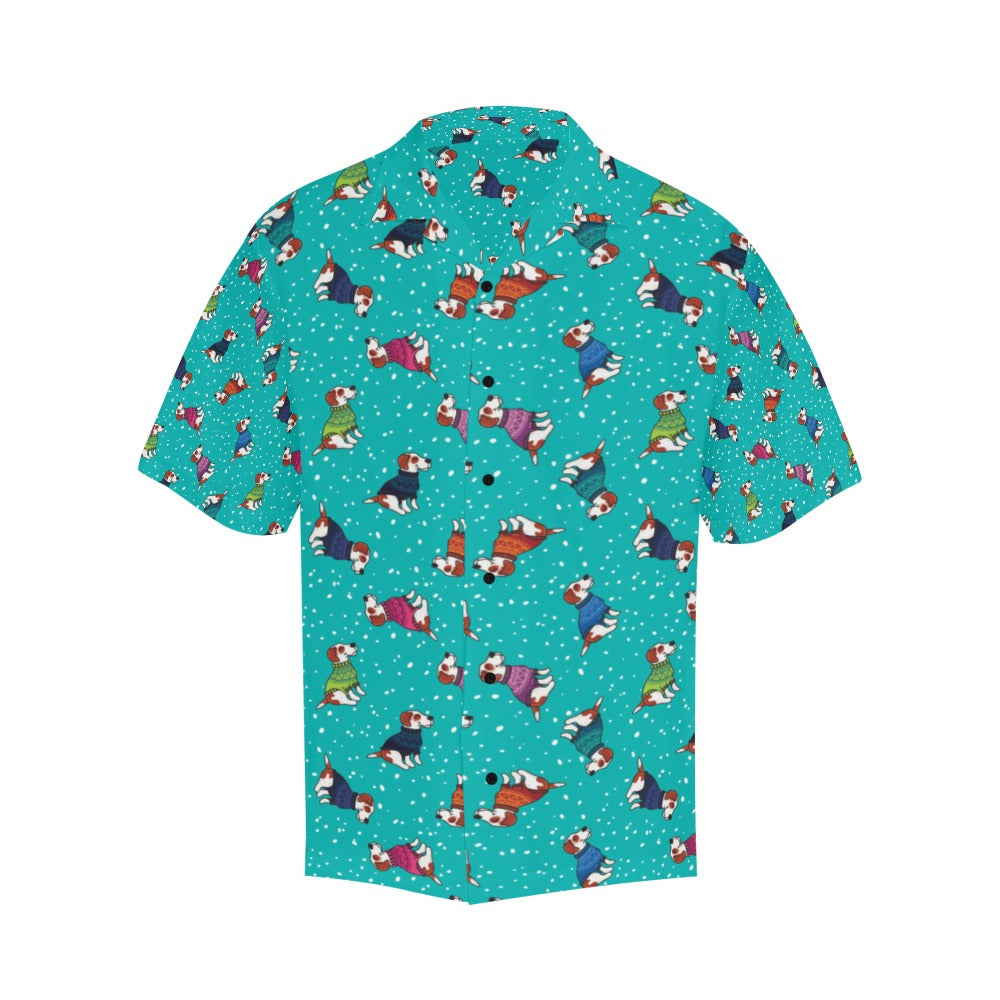 Russell Terriers Print Design LKS309 Men's Hawaiian Shirt