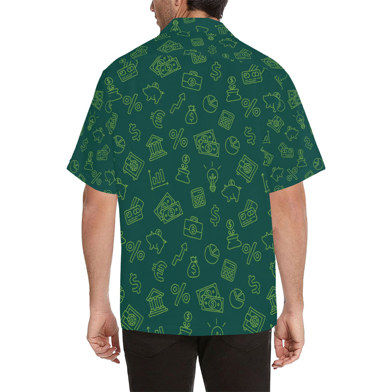 Accounting Financial Pattern Print Design 02 Men's Hawaiian Shirt