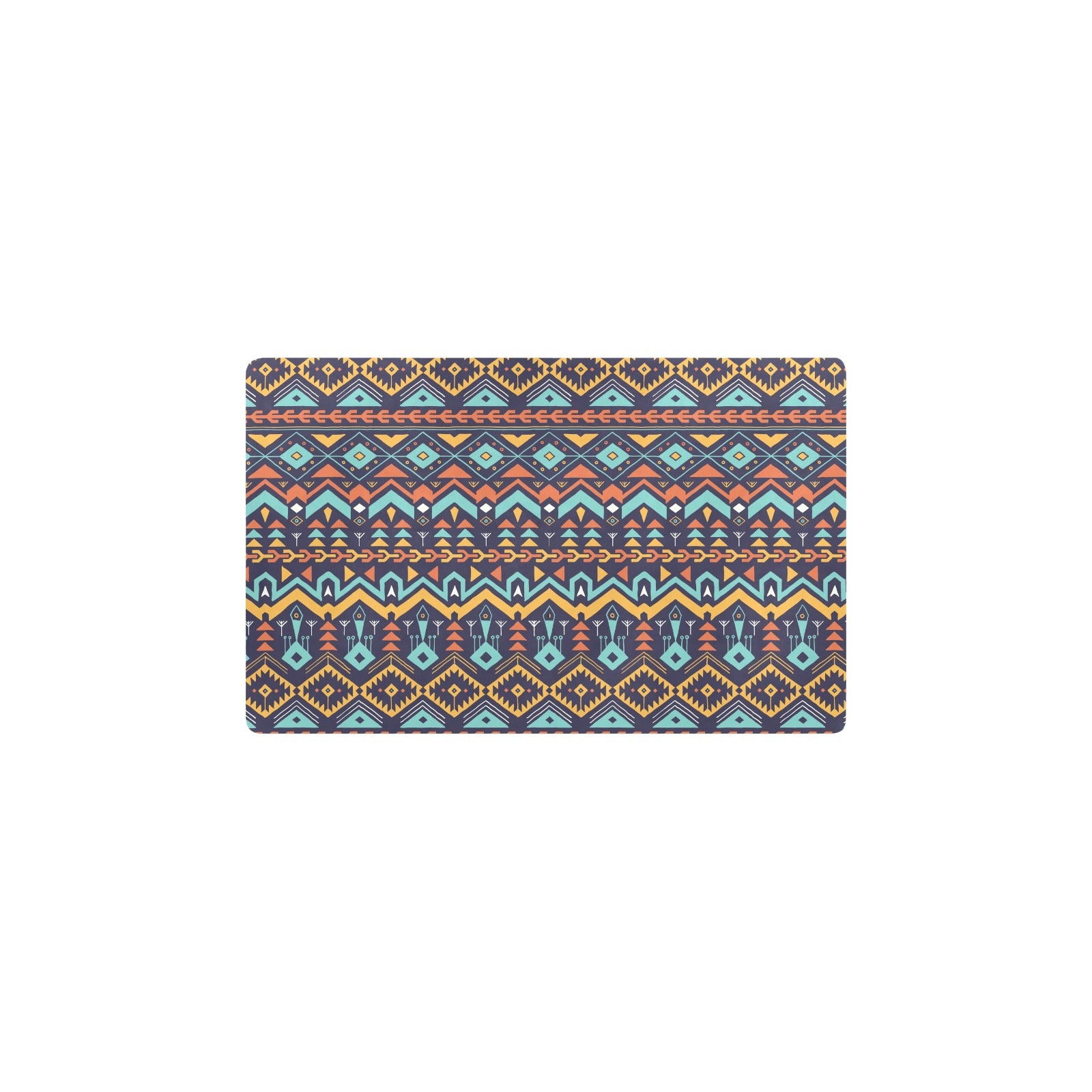 Aztec Style Print Pattern Kitchen Mat