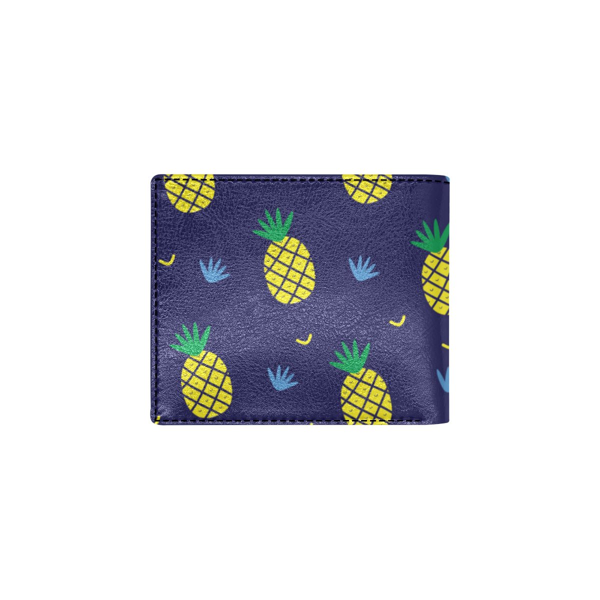 Pineapple Pattern Print Design A01 Men's ID Card Wallet