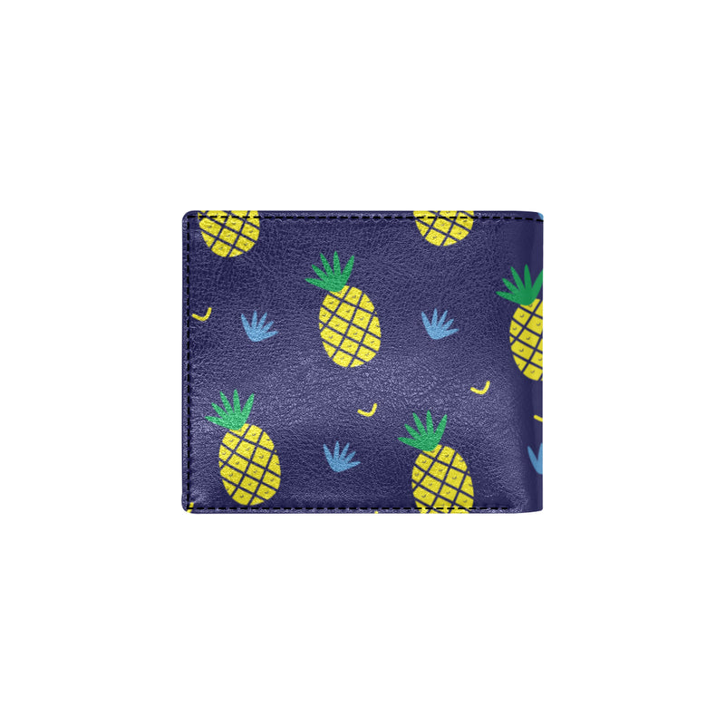 Pineapple Pattern Print Design A01 Men's ID Card Wallet