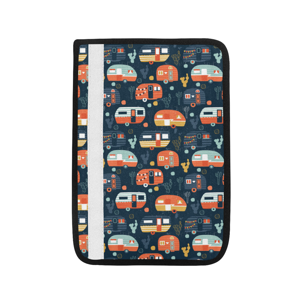 Camper Caravan Print Pattern Car Seat Belt Cover