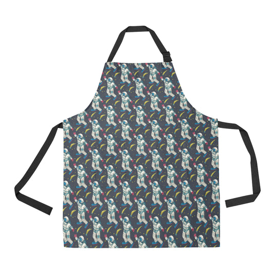 Astronaut Pattern Print Design 04 Apron with Pocket