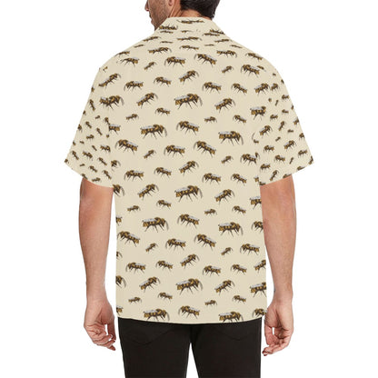 Bee Print Design LKS306 Men's Hawaiian Shirt