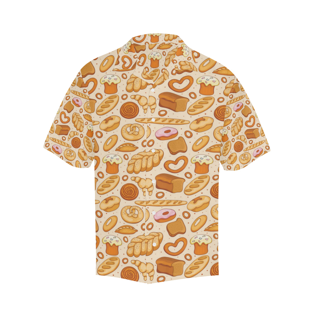 Bread Pattern Print Design 01 Men's Hawaiian Shirt