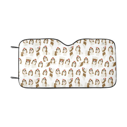 Shih Tzu Print Design LKS302 Car front Windshield Sun Shade