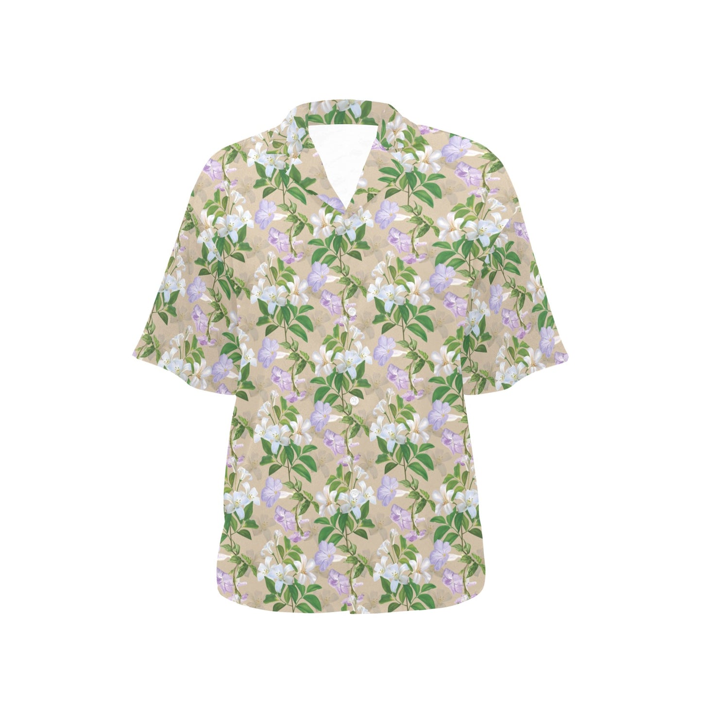 Sampaguita Print Design LKS302 Women's Hawaiian Shirt