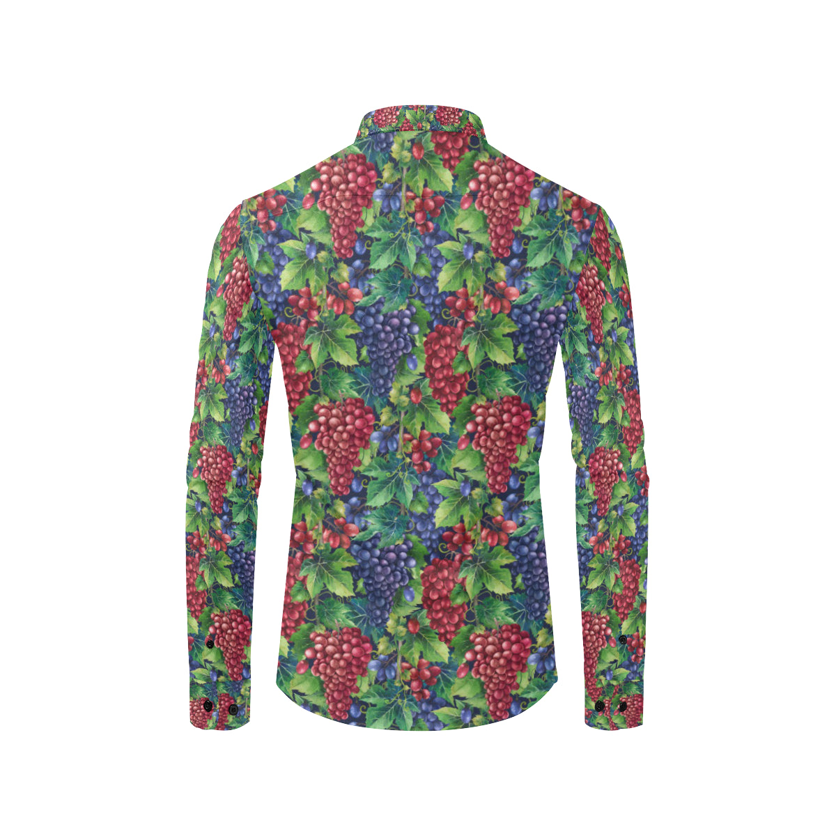 Grape Pattern Print Design GP02 Men's Long Sleeve Shirt