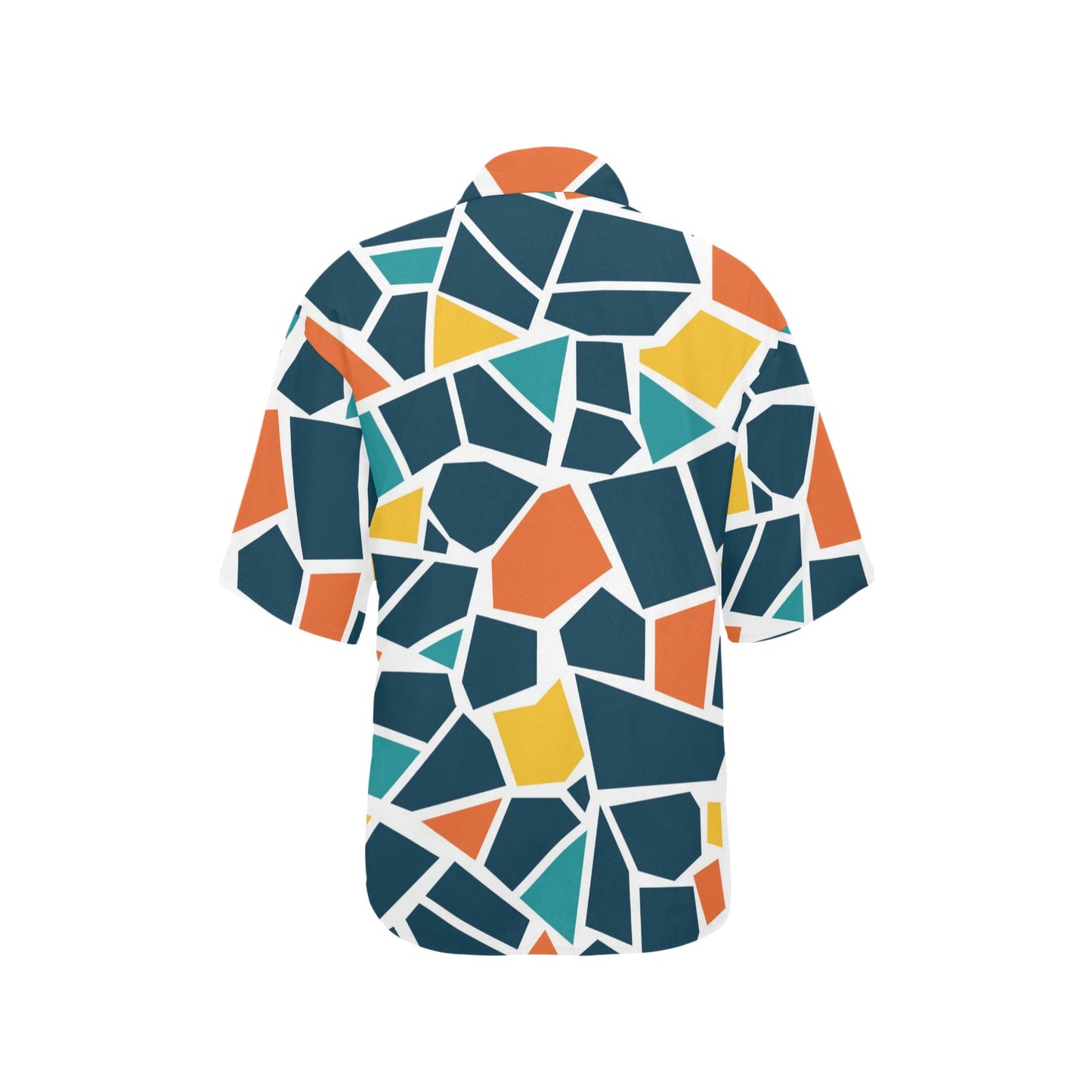 Mosaic Pattern Print Design 02 Women's Hawaiian Shirt