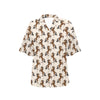 Horse Print Design LKS308 Women's Hawaiian Shirt