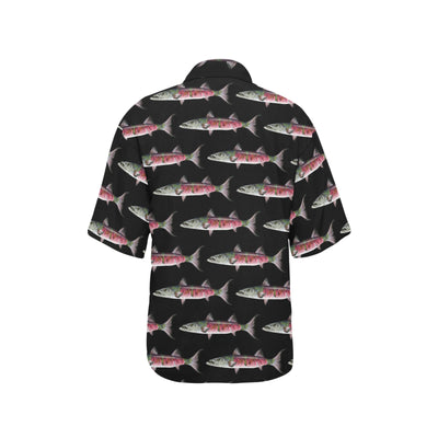 Barracuda Pattern Print Design 02 Women's Hawaiian Shirt