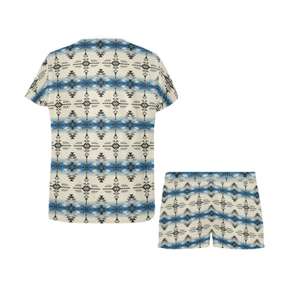 Southwest Pattern Print Design LKS304 Women's Short Pajama Set