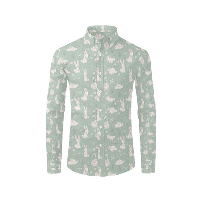 Bunny Pattern Print Design 03 Men's Long Sleeve Shirt