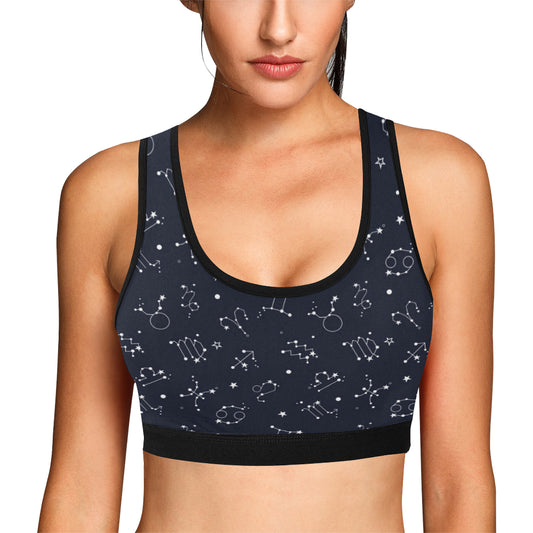 Constellation Pattern Print Design 05 Sports Bra
