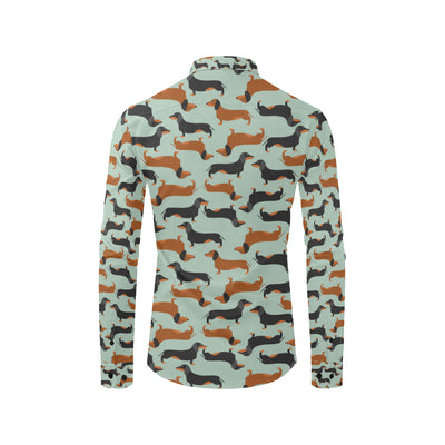 Dachshund Cute Print Pattern Men's Long Sleeve Shirt