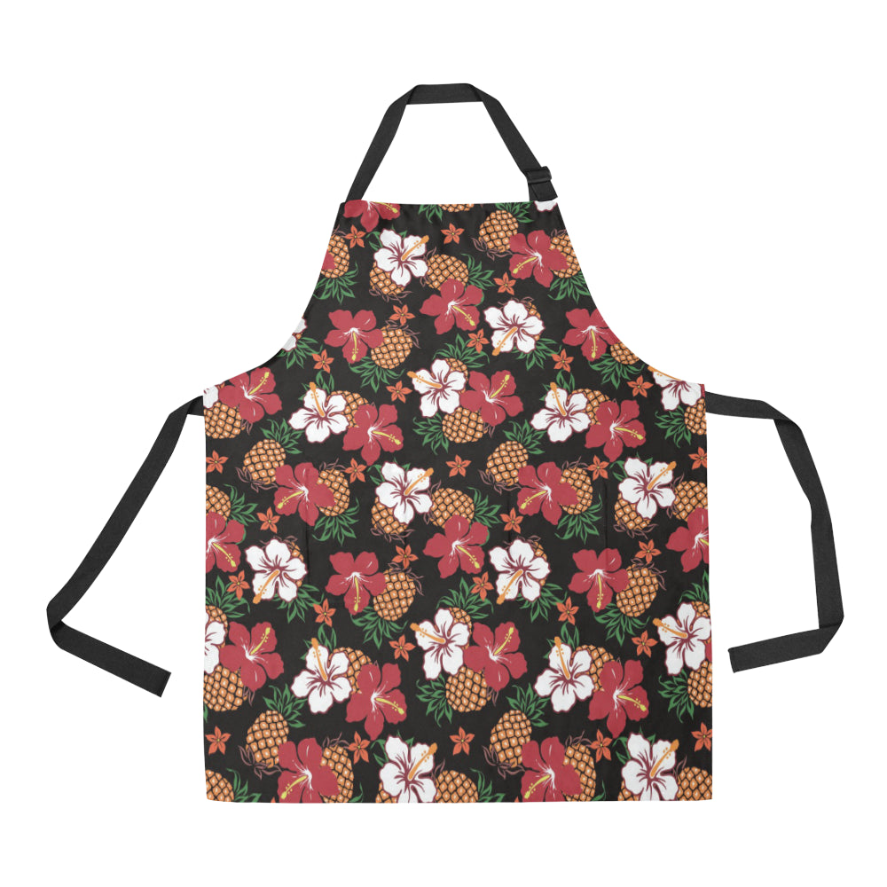 Hawaiian Themed Pattern Print Design H013 Apron with Pocket