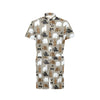 Bear Pattern Print Design BE03 Men's Romper