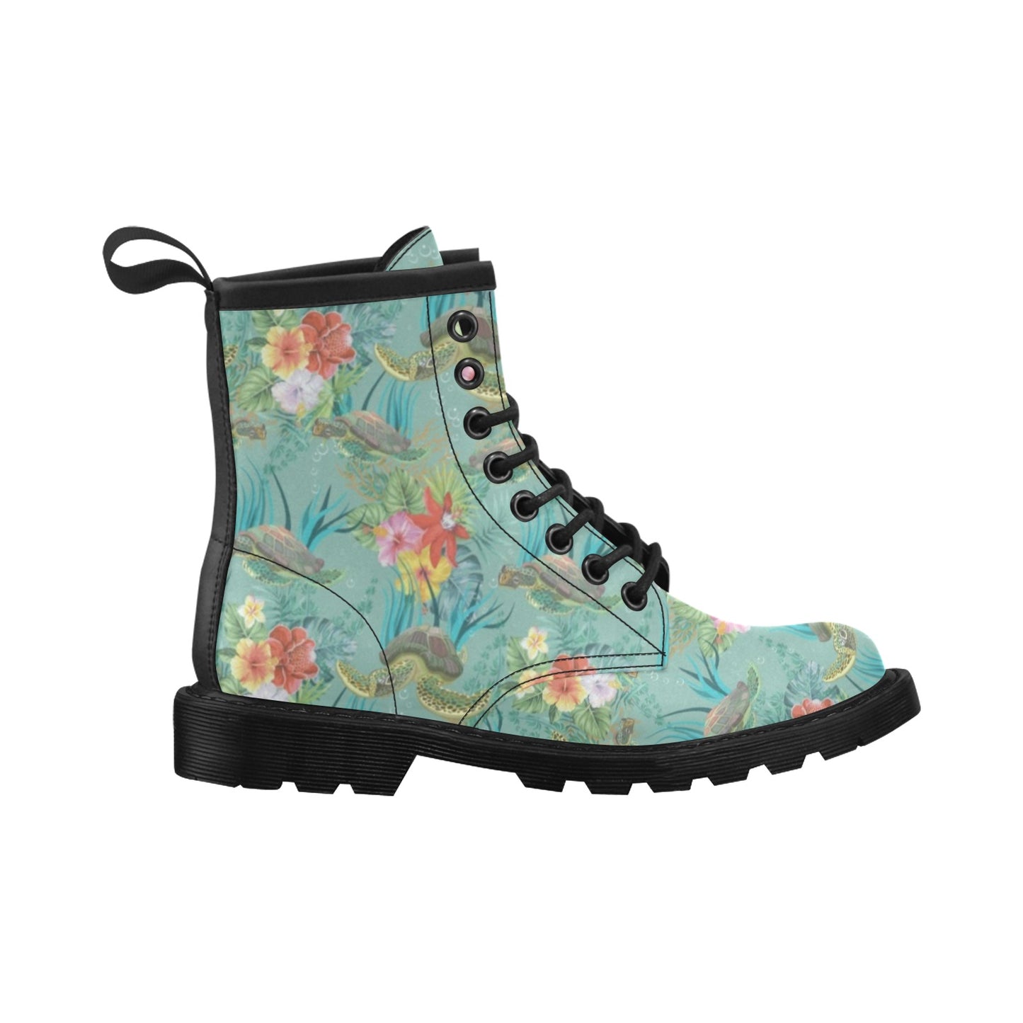 Sea Turtle Pattern Print Design T012 Women's Boots