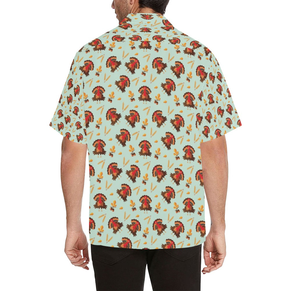Thanksgiving Print Design LKS309 Men's Hawaiian Shirt
